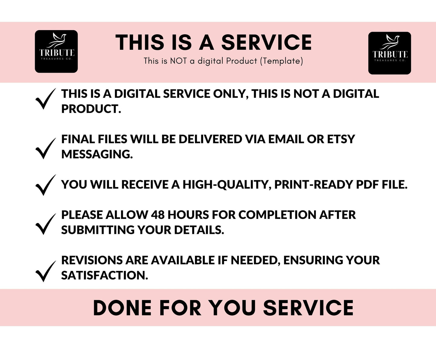 Personalized Funeral Program (4-Page Bi-fold and Trifold) | Professional Editing and Formatting Service | We do the work for you!
