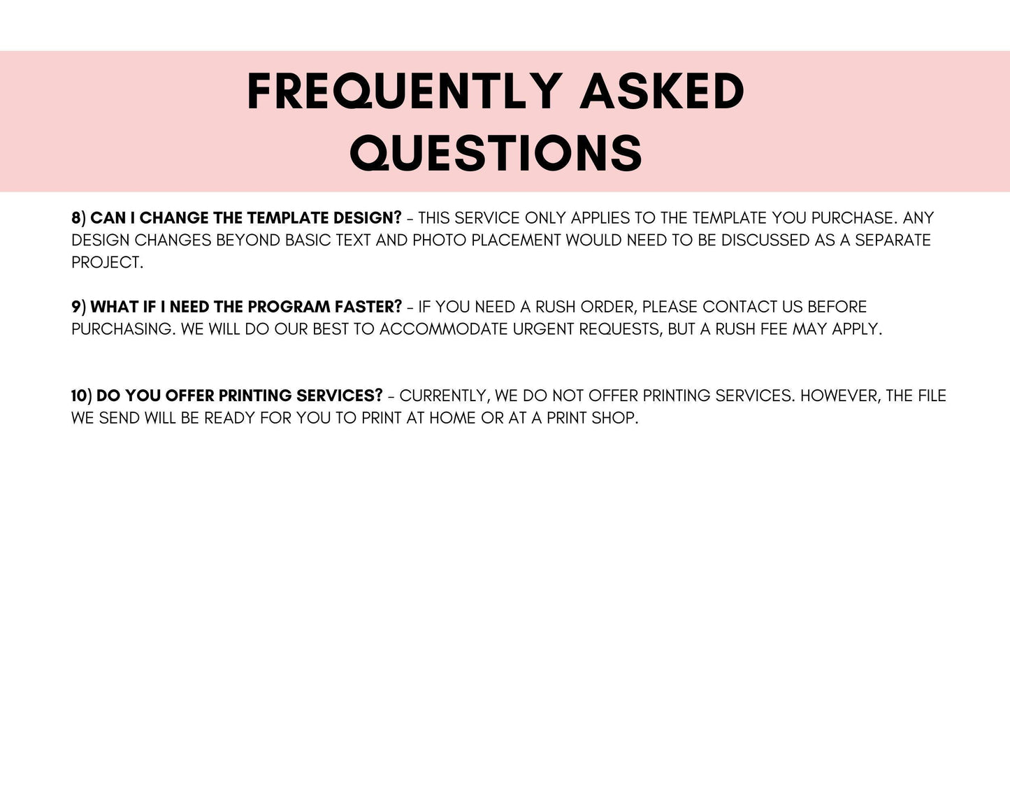 Personalized Funeral Program (4-Page Bi-fold and Trifold) | Professional Editing and Formatting Service | We do the work for you!