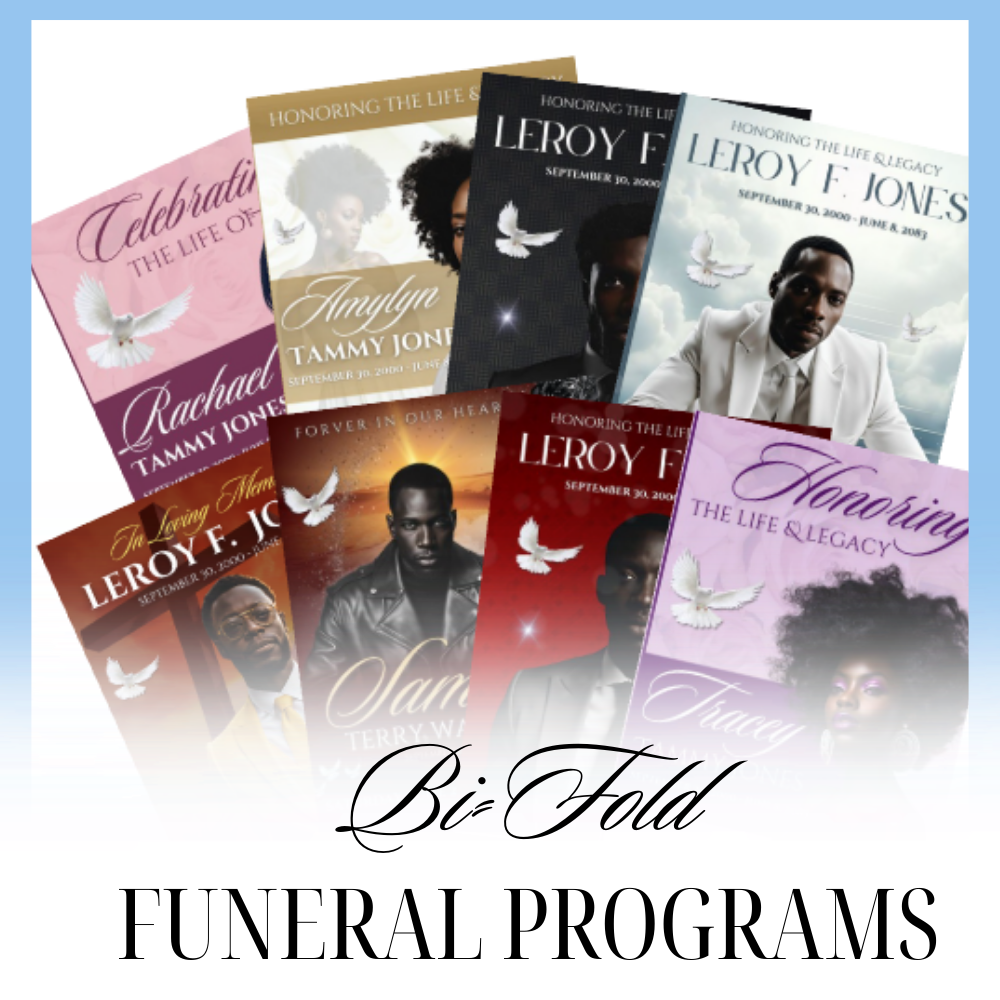 Bi-fold Funeral Programs