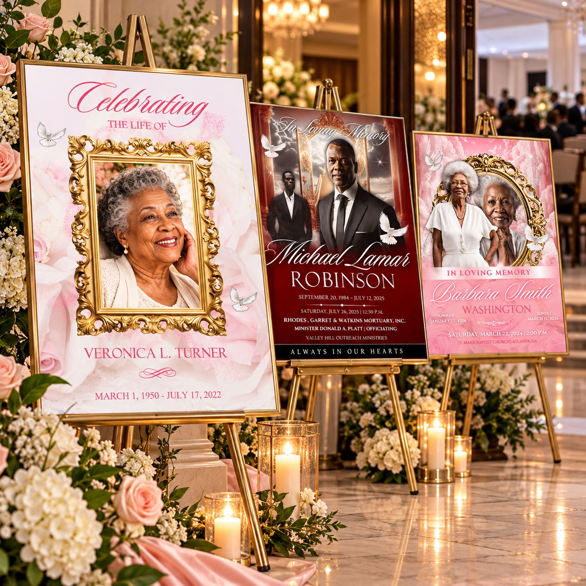 Funeral Welcome Sign & Poster Templates