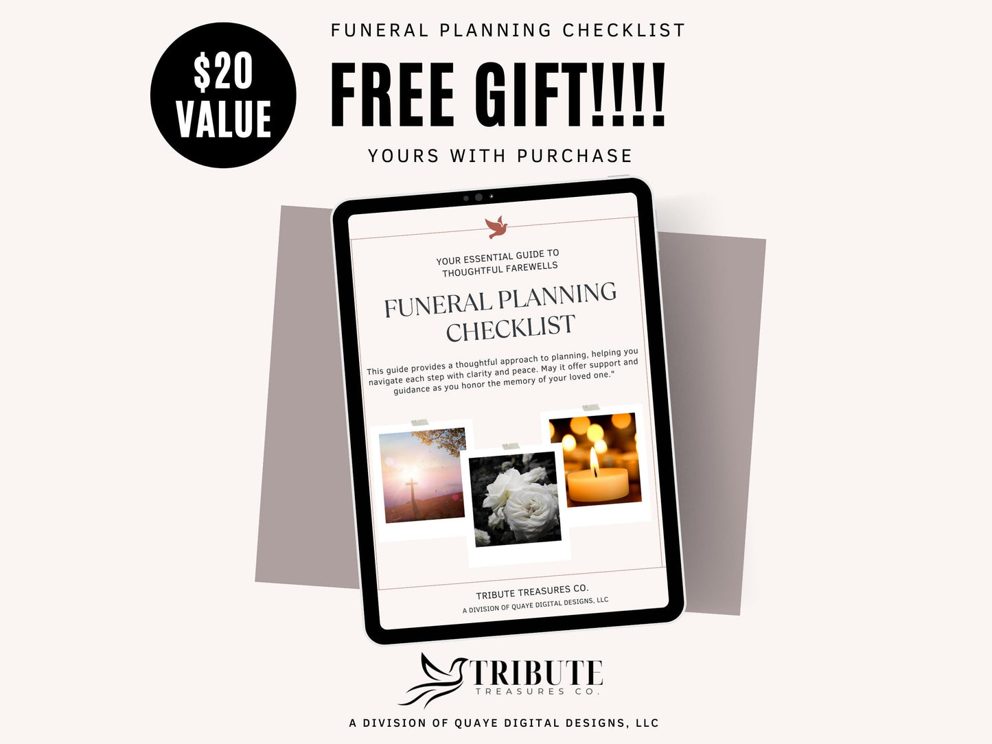 Celebrate Life with a Beautiful Silver and White Rose | Customizable Funeral Program | 11x17 (8-pages) Keepsake | Canva Template