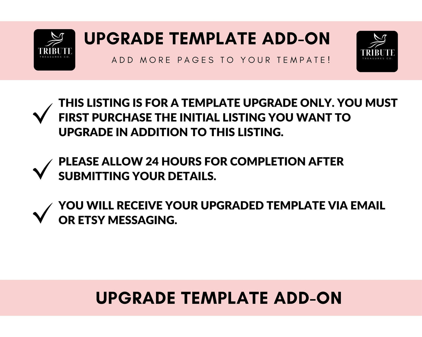 Upgrade Add-On: Expand Your Funeral Program Template (Add 8 More Pages)