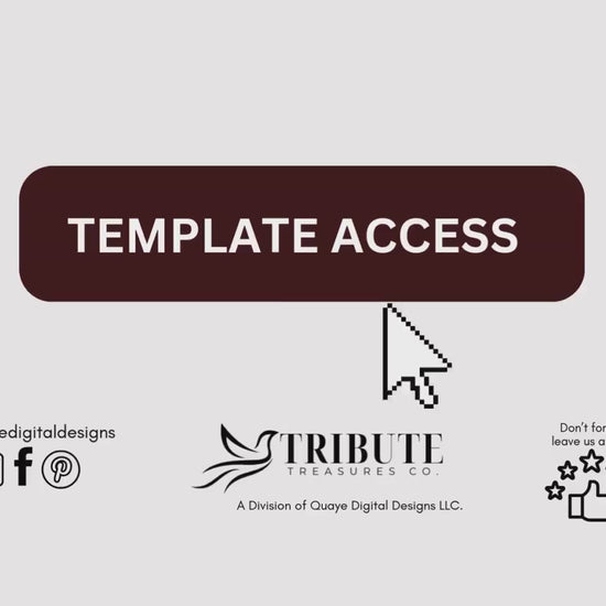 4-Page | 5.5x8.5 Bi-fold Funeral Program Book Design | Maroon (red) and Gold | Obituary Book| Celebration of Life | Canva Funeral Template