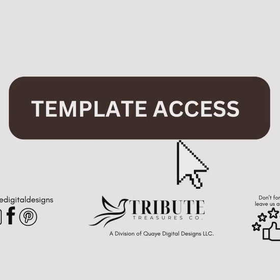Editable Canva Funeral Program Template | Brown and Gold Stairway | 4-Page 11X17 Bi-fold | Memorial Keepsake | | Canva Template